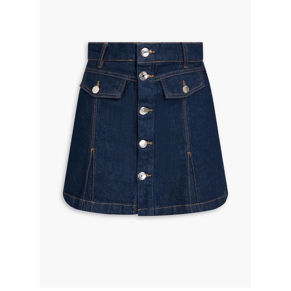 Maje Dresses & Skirts - Maje Dark Blue Button-Front Mini Skort